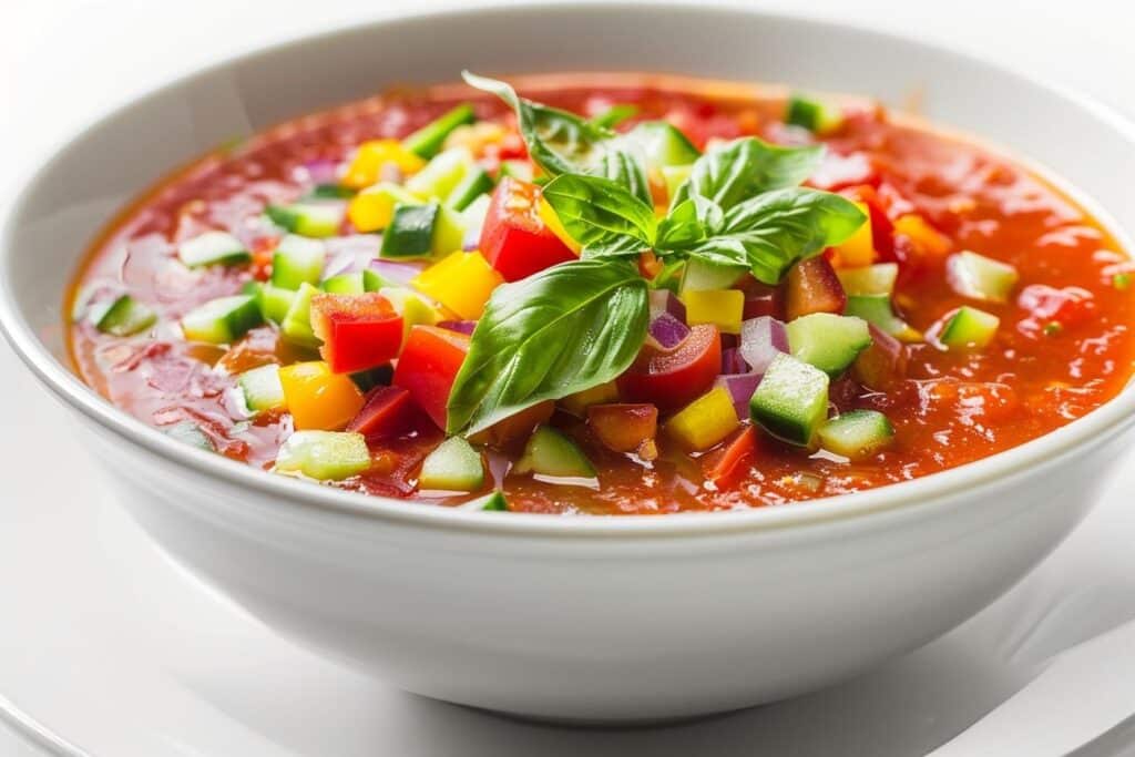 Découvrez le gazpacho andalou, une soupe froide pleine de fraîcheur