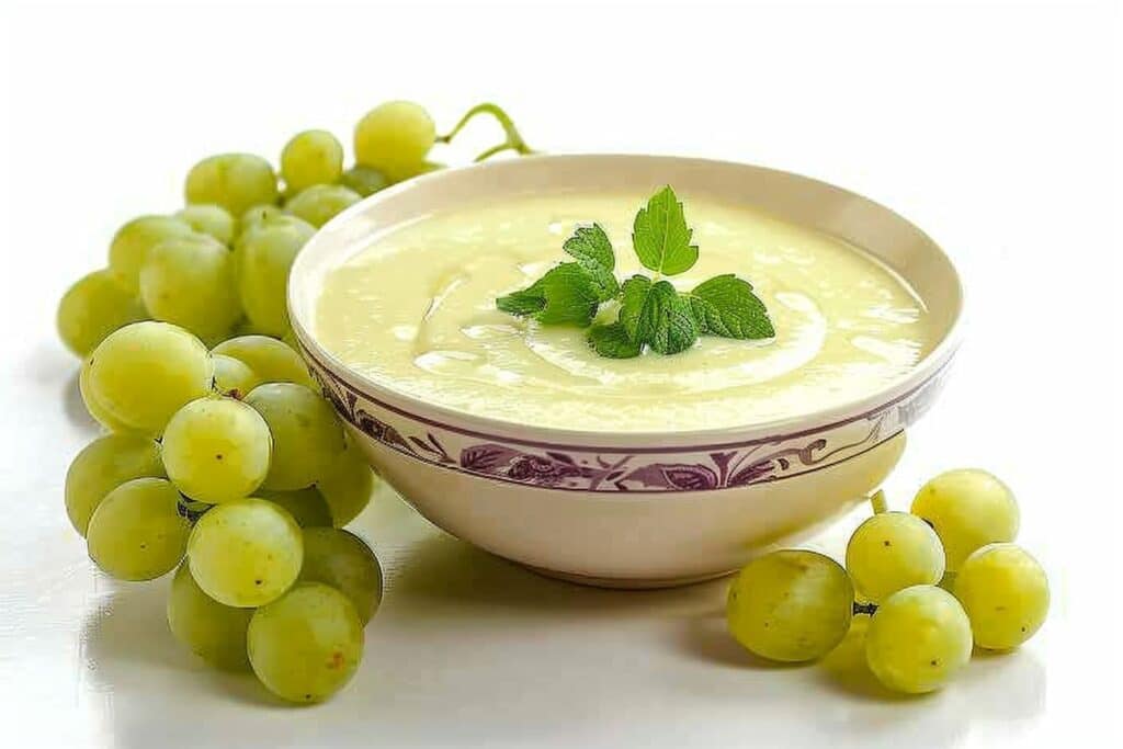 Fruits des songes : Soupe fraîche de raisins blancs et menthe douce