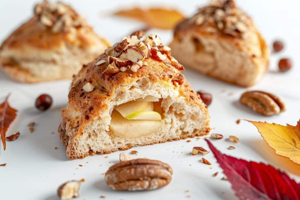 L’automne à fleur de peau : Scones moelleux aux pommes, touche de noisette