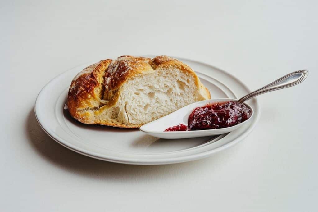 Ombre et lumière : Tartines de pain d’épices, compotée de prunes