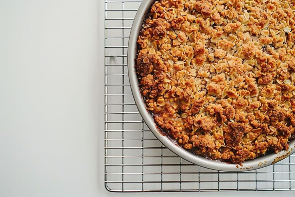 Poésie pourpre : Crumble aux figues et noisettes grillées