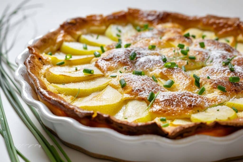 Rêve au verger : Clafoutis fondant aux poires et vanille