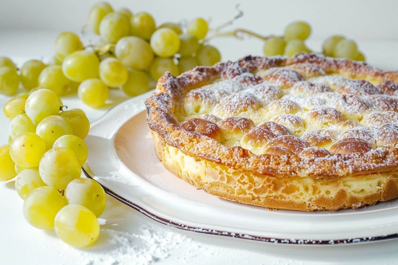 Secret de la treille : Clafoutis moelleux aux raisins blancs
