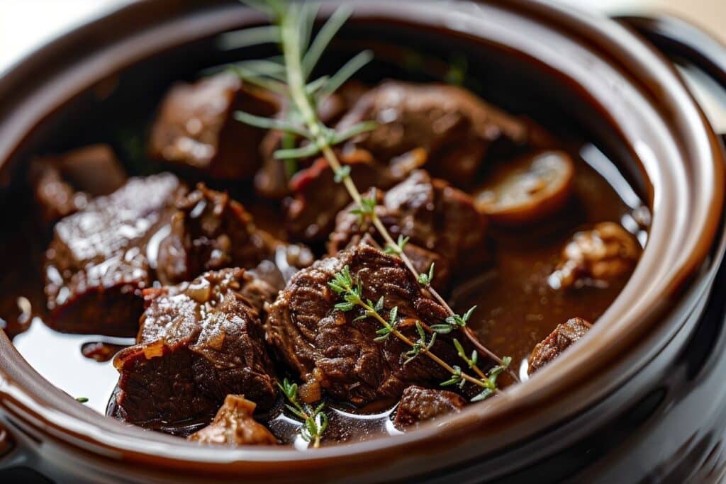 Carbonade flamande à la bière brune et pain d’épices