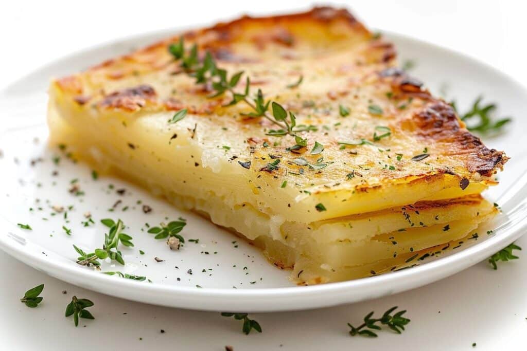 Gratin dauphinois traditionnel, lentement infusé