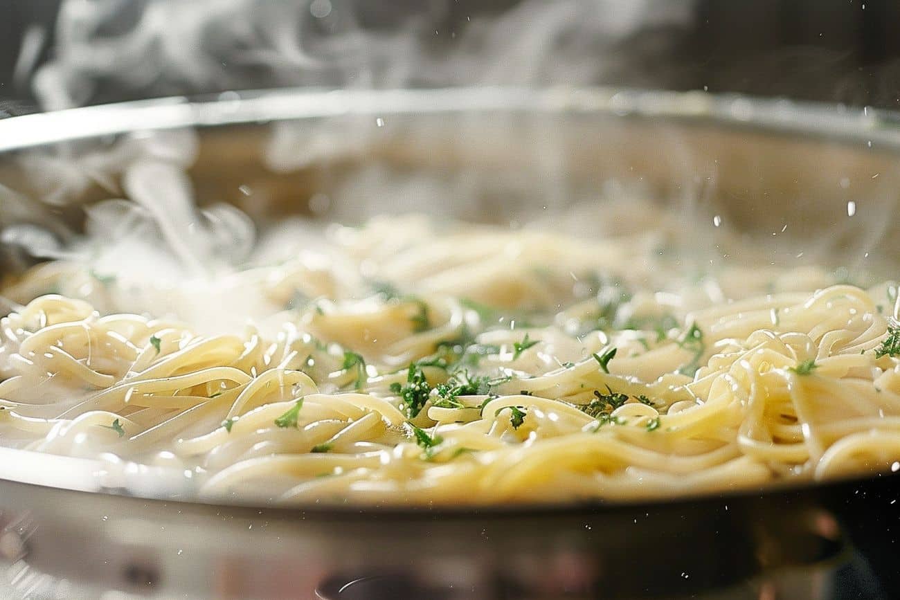 One-pot pasta d’hiver aux épinards et tomates séchées