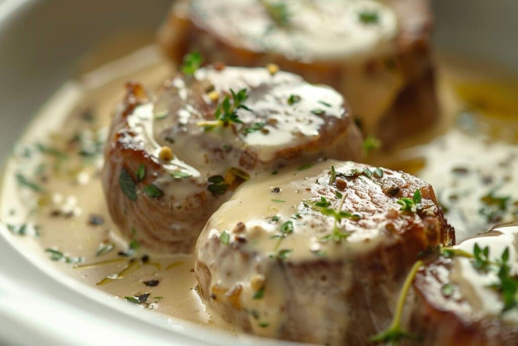 Paupiettes de veau mijotées à la sauce onctueuse