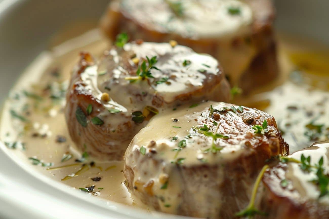 Paupiettes de veau mijotées à la sauce onctueuse