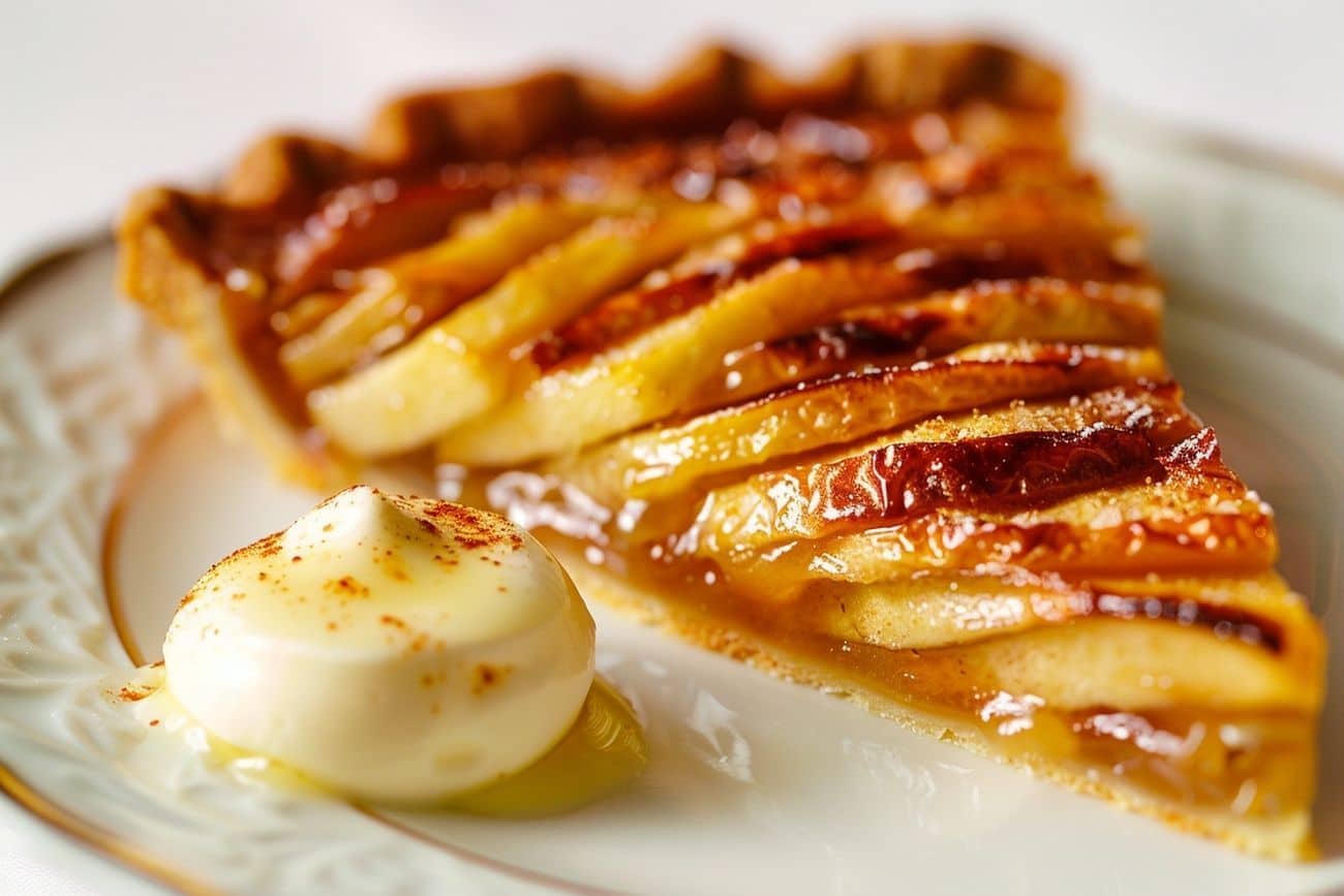 Tarte aux pommes caramélisées et cannelle torréfiée