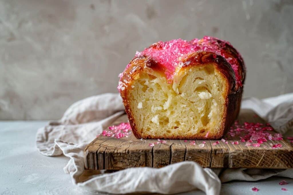 Brioche filante au praliné maison
