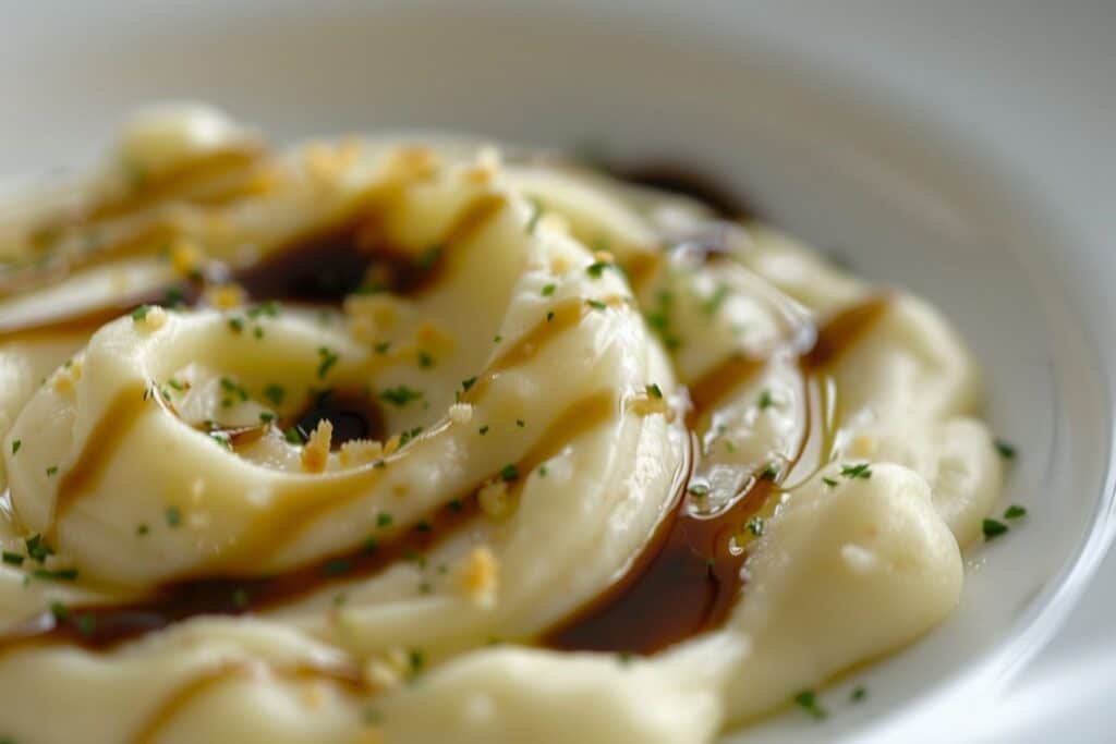 Purée de panais au beurre noisette et canard confit