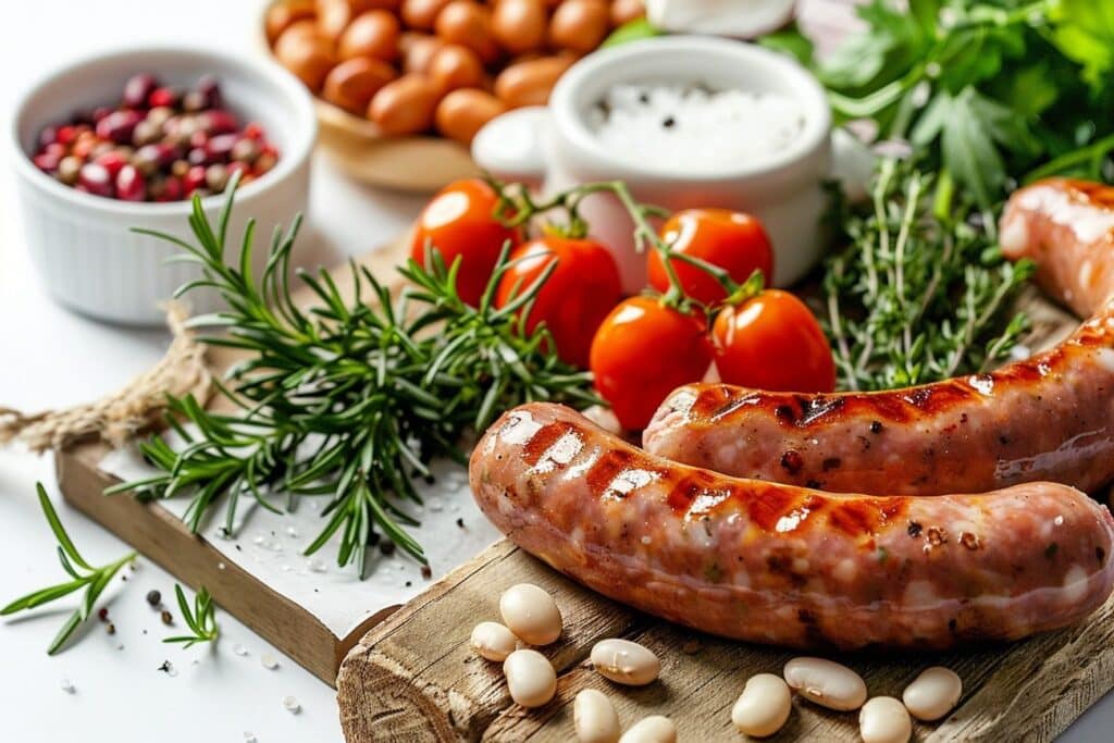 Ragoût landais à la saucisse, haricots et lard fumé