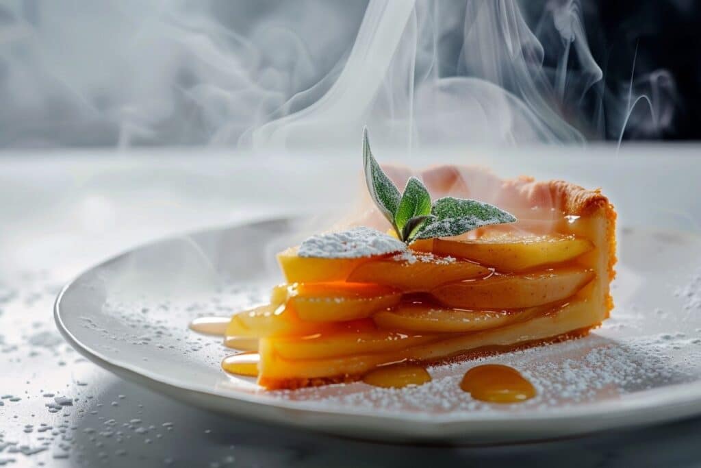 Tarte aux pommes caramélisées et cannelle torréfiée